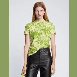 Proenza Schouler White Label Green + Yellow Tie Dye T-Shirt - Size M